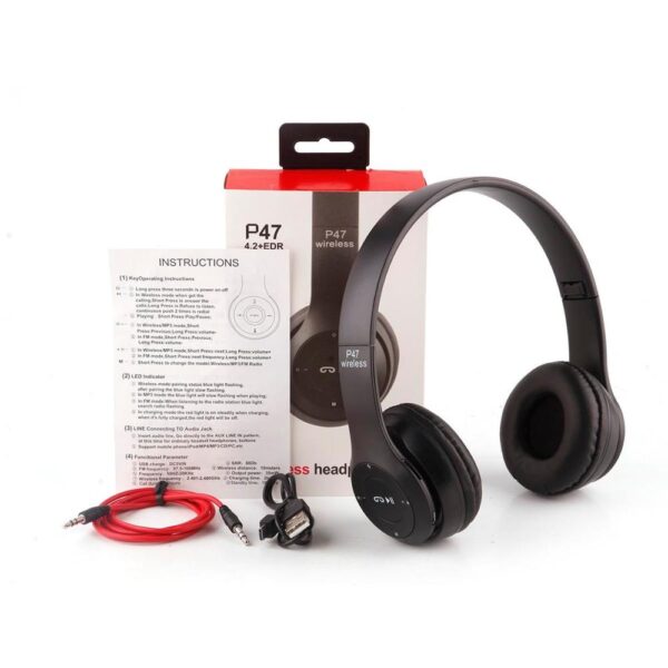 2020 New Design P47 Wireless Bluetooth Headphone 5 0 EDR With FM Radio Function 3