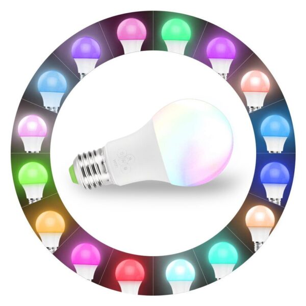 4 5W Smart WiFi Bulb LED Light RGB Magic Light Bulbs Lights Compatible with Alexa Google 1