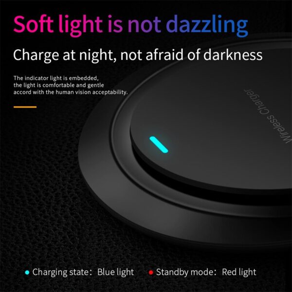 5W Qi Wireless Charger Charging Pad For iPhone 8 Plus 11 XR MAX Samsung Galaxy S9 4