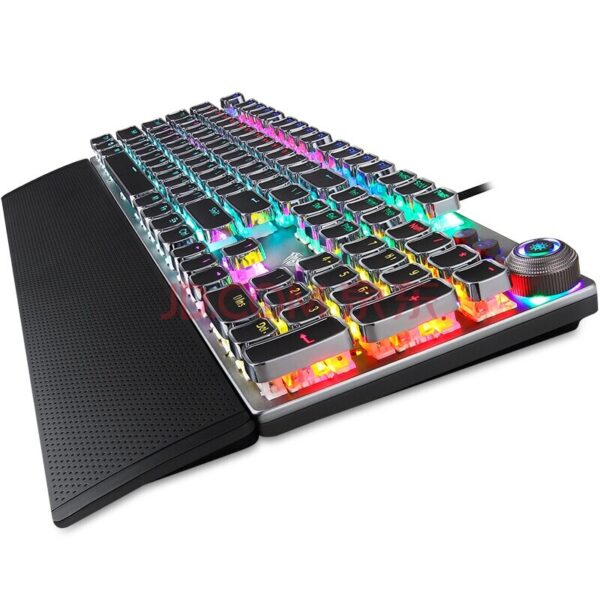 AULA F2088 Gaming Mechanical Keyboard 108 Keys Wired Backlit Metal Anti ghosting for Computer PC 4