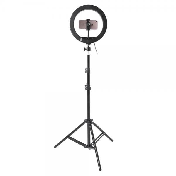 Photo LED Selfie Ring Fill Light 10inch Dimmable Camera Phone 26CM Ring Lamp With Stand Tripod.jpg Q90 2