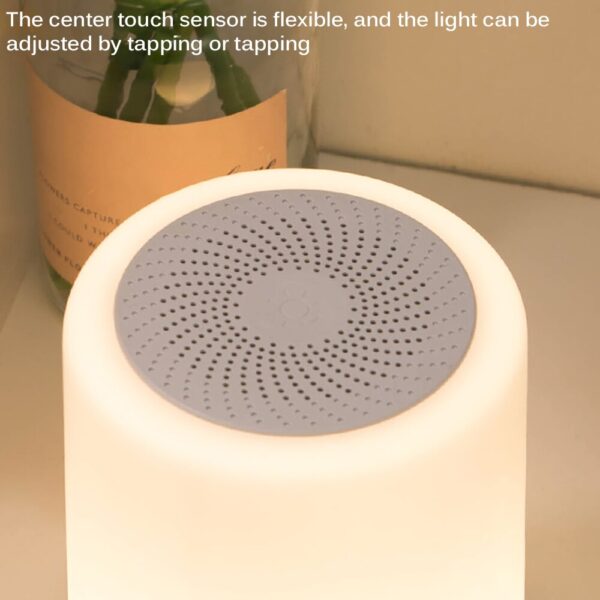 Small Night Light With Bluetooth Speaker Portable Wireless TF Card Bluetooth Speaker Touch Control Color LED 4