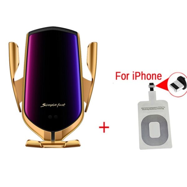 Smart Sensor Wireless Car Charger QI 10W Fast Charging Holder Compatible For iPhone Xs Xs Max 1.jpg 640x640 1