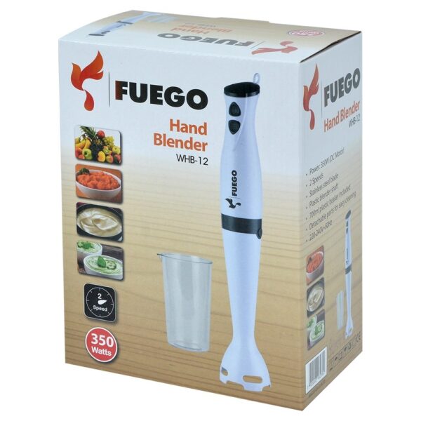 blender fuego whb 12 350w 2 level speed inox knife material plastic 1 acesories 2