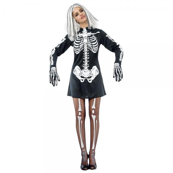 halloween costumes for females sceleton girl xssml black white