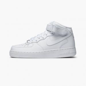 nike wmns air force 1 mid 07 le 366731 100 white white bonafied classic