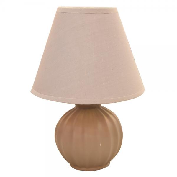 table lamp e14 1x40w 230 v 18x26 cm ceramicplastic color brown