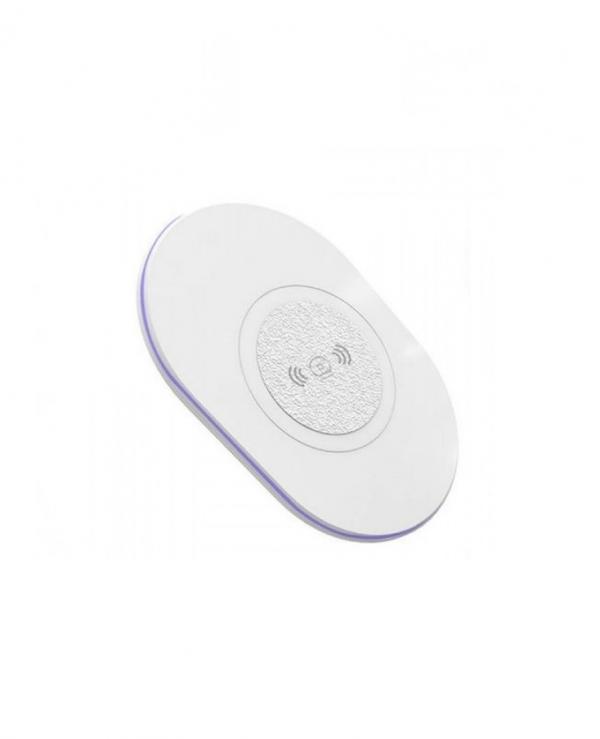 wuw w05 compact universal 5w ultra slim wireless charger plate dc 5v with micro usb port white